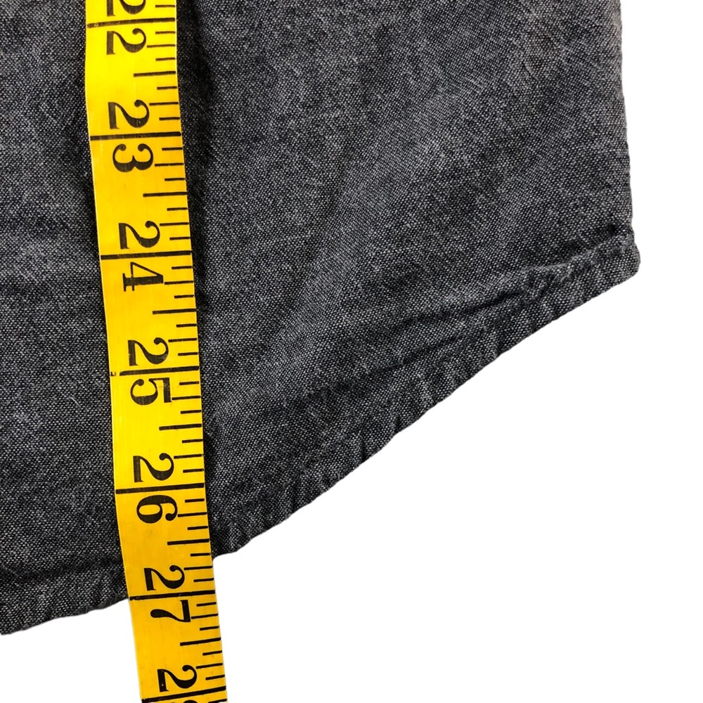 Levis Mens Large Gray Casual Button Down Short Sleeve Shirt, Standard fit - Picture 6 of 7